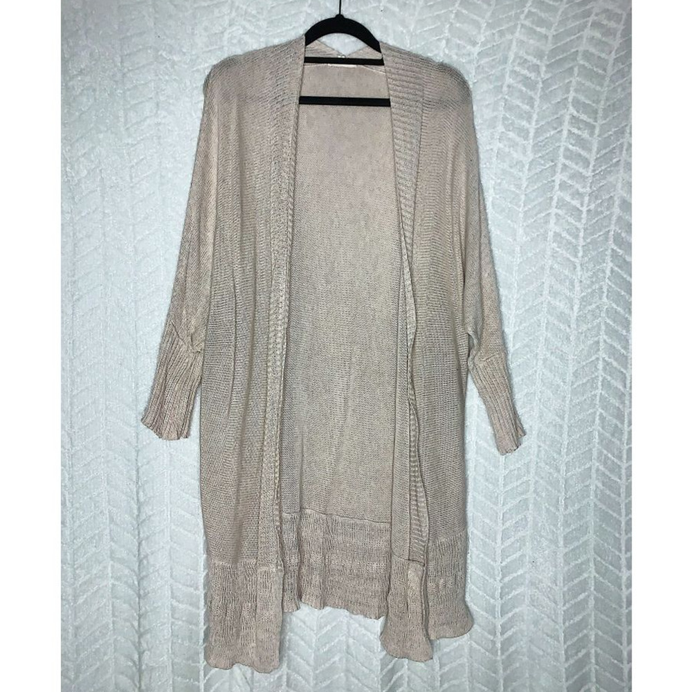 Eileen Fisher Long Open Front Cardigan Sweater- S